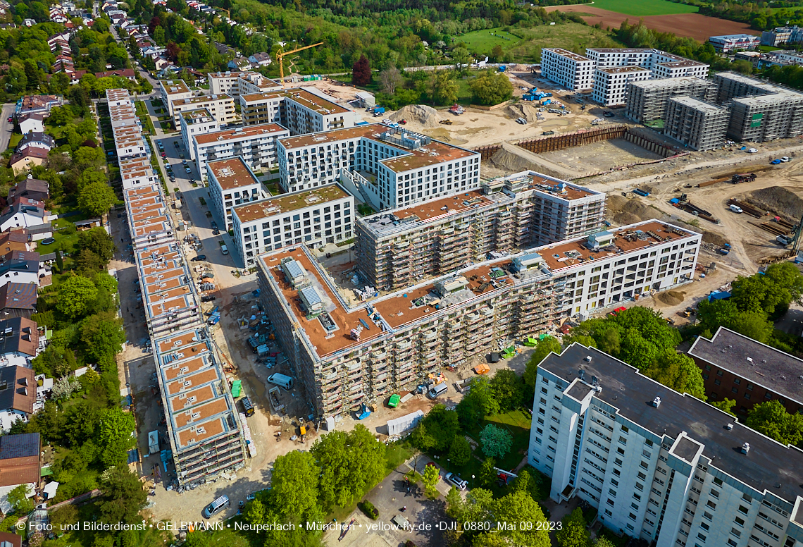 09.05.2023 - Baustelle Alexisquartier und Pandion Verde in Neuperlach 09.05.2023 - Baustelle Alexisquartier und Pandion Verde in Neuperlach